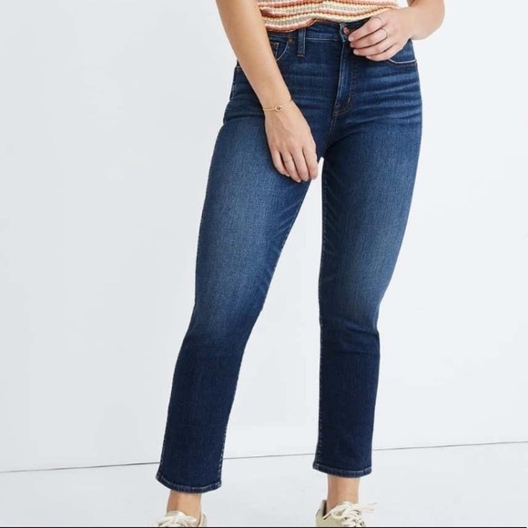 MADEWELL HIGH WAIST SKINNY STRAIGHT LEG JEANS - Picture 5 of 5